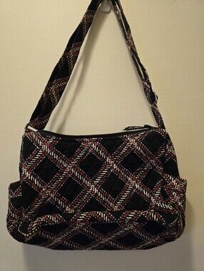 Vera Bradley 100 Handbag Shoulder Bag in Minsk Plaid - Retired Pattern